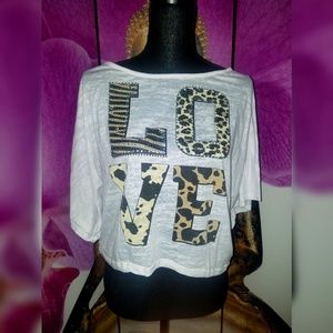 dEliA*s LOVE Animal Print Burnout Top 🐆